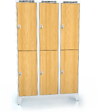 Divided cloakroom locker ALDERA with feet 1920 x 1200 x 500
